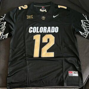#12 Travis Hunter Game Jersey Black